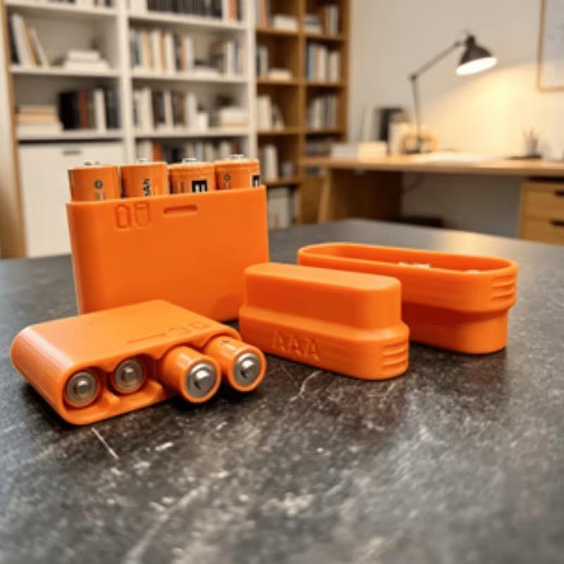 Car Organizer - 4-fach AA-Batterie-Aufbewahrungsbox, tragbares AA-Batterie-Etui, Kunststoff-Batteriehalter, Organizer,