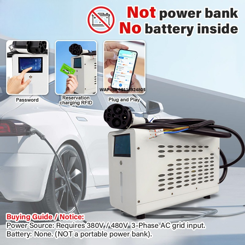 Car Charger - Herstellergroßhandel 480V 3-Phasen-Eingang CCS2 7kW EV-Ladestation