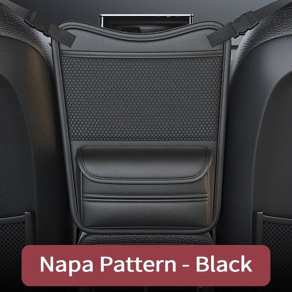 Car Organizer - Multifunktionale Auto-Aufbewahrungstasche Zwischen den Sitzen PU-Leder