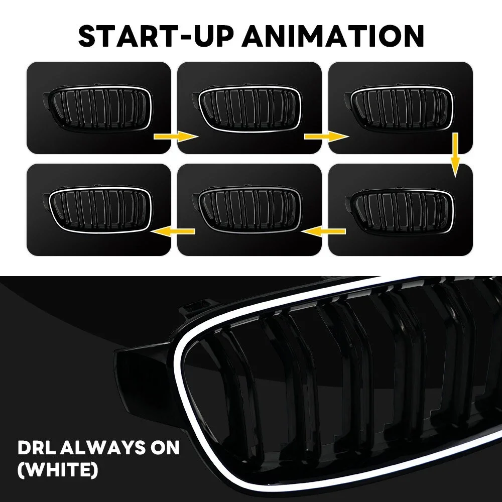 Auto-Doppelstreben-Frontgrill  – Car Led Light Bewertung und Preis