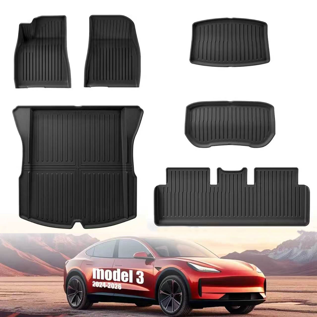 Für 2024-2026 Model 3 Highland – Car Floor Mat Bewertung und Preis